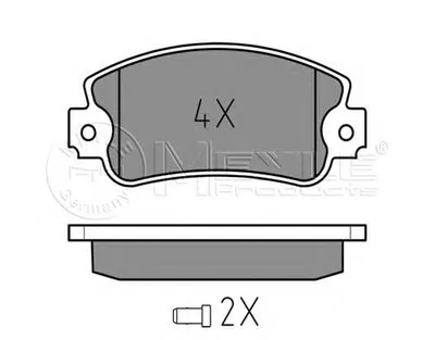 Комплект тормозных колодок, дисковый тормоз MEYLE купить