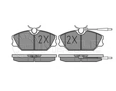 Комплект тормозных колодок, дисковый тормоз MEYLE купить