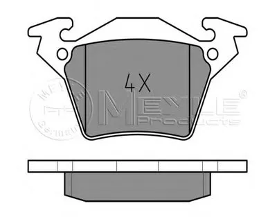 Комплект тормозных колодок, дисковый тормоз MEYLE купить