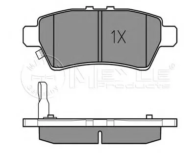Комплект тормозных колодок, дисковый тормоз MEYLE купить
