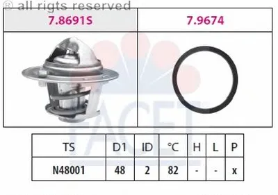Термостат, охлаждающая жидкость FACET купить