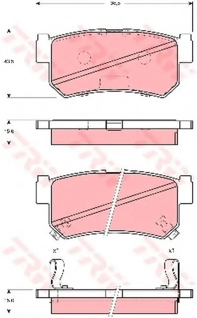 Комплект тормозных колодок, дисковый тормоз TRW купить