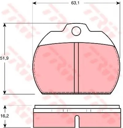 Комплект тормозных колодок, дисковый тормоз TRW купить