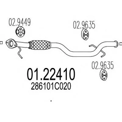 Труба выхлопного газа MTS купить