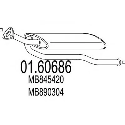 Глушитель выхлопных газов конечный MTS купить