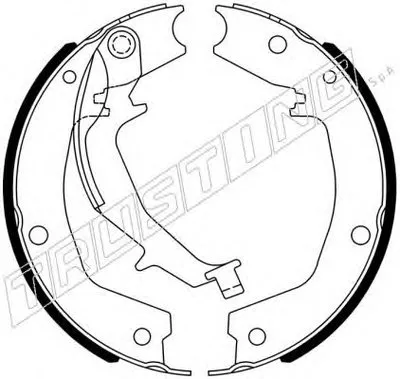 Комплект тормозных колодок, стояночная тормозная система TRUSTING купить
