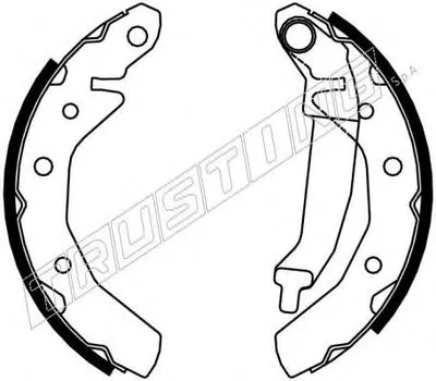 Комплект тормозных колодок REPARATION KIT TRUSTING купить