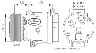 Компрессор, кондиционер NRF купить