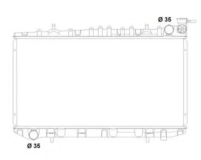 Радиатор, охлаждение двигателя NRF купить