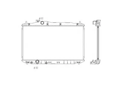 Радиатор, охлаждение двигателя NRF купить