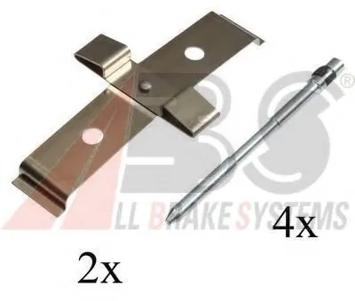 Комплектующие, колодки дискового тормоза A.B.S. купить