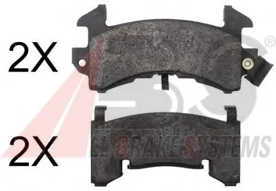 Комплект тормозных колодок, дисковый тормоз A.B.S. купить