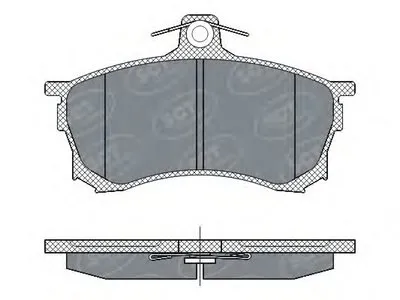 Комплект тормозных колодок, дисковый тормоз SCT Germany купить