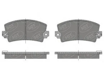 Комплект тормозных колодок, дисковый тормоз SCT Germany купить