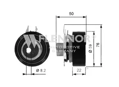 Натяжной ролик, ремень ГРМ FLENNOR купить