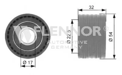 Паразитный / Ведущий ролик, зубчатый ремень FLENNOR купить