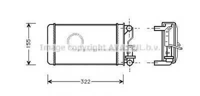 Теплообменник, отопление салона AVA QUALITY COOLING купить