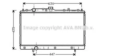Радиатор, охлаждение двигателя AVA QUALITY COOLING купить