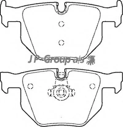 Комплект тормозных колодок, дисковый тормоз QH JP GROUP купить