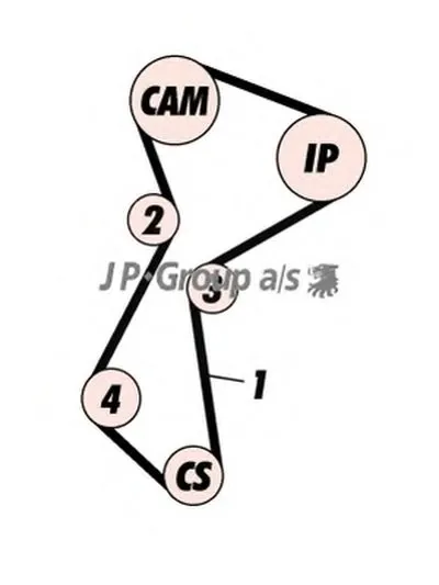 Комплект ремня ГРМ QH JP GROUP купить