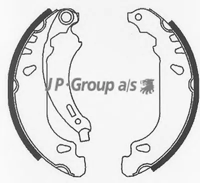 Комплект тормозных колодок QH JP GROUP купить