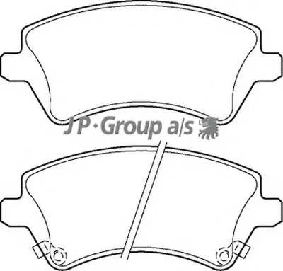 Комплект тормозных колодок, дисковый тормоз QH JP GROUP купить