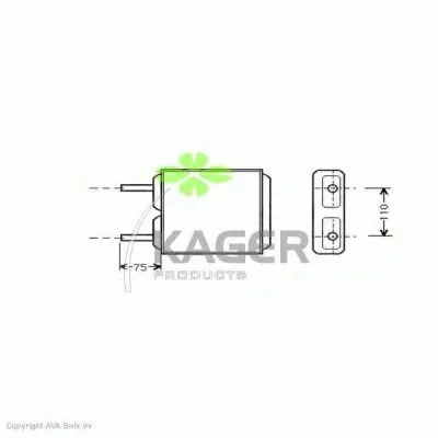 Теплообменник, отопление салона KAGER купить