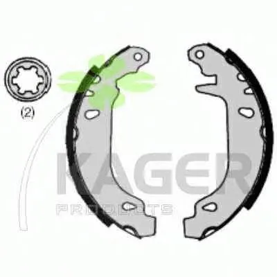 Комплект тормозных колодок KAGER купить