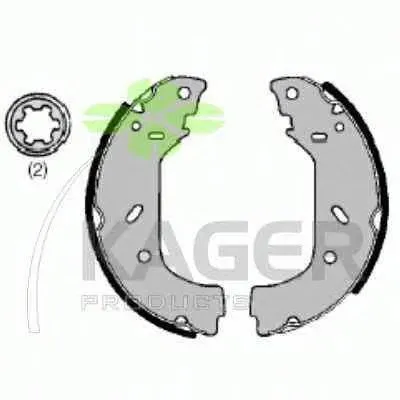 Комплект тормозных колодок KAGER купить