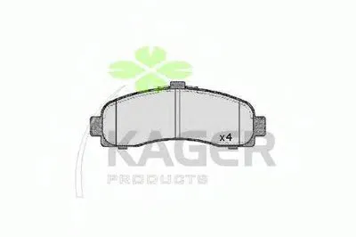 Комплект тормозных колодок, дисковый тормоз KAGER купить