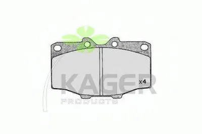 Комплект тормозных колодок, дисковый тормоз KAGER купить