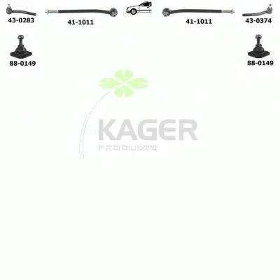 Подвеска колеса KAGER купить