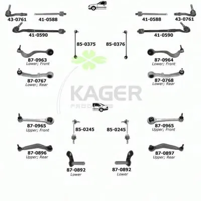 Подвеска колеса KAGER купить