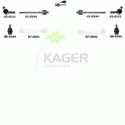 Подвеска колеса KAGER купить