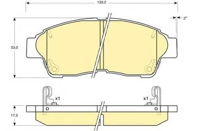 Комплект тормозных колодок, дисковый тормоз GIRLING купить