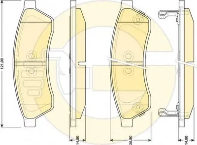 Комплект тормозных колодок, дисковый тормоз GIRLING купить
