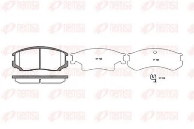 Комплект тормозных колодок, дисковый тормоз KAWE купить