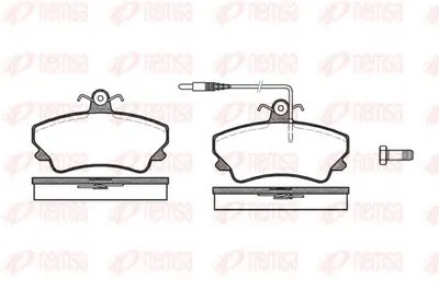 Комплект тормозных колодок, дисковый тормоз KAWE купить