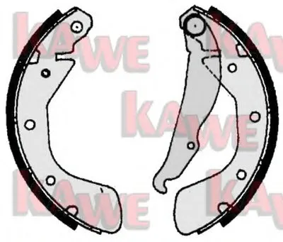 Комплект тормозных колодок KAWE купить