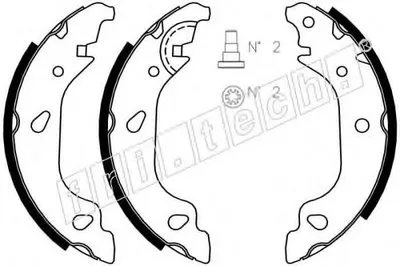 Комплект тормозных колодок fri.tech. купить