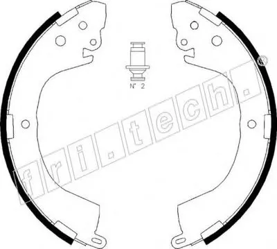 Комплект тормозных колодок fri.tech. купить