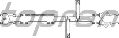 Трос, стояночная тормозная система TOPRAN купить