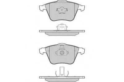 Комплект тормозных колодок, дисковый тормоз E.T.F. купить