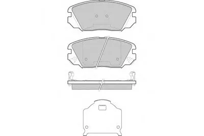 Комплект тормозных колодок, дисковый тормоз E.T.F. купить