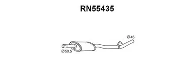 Средний глушитель выхлопных газов VENEPORTE купить