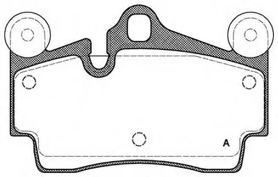 Комплект тормозных колодок, дисковый тормоз ADVANCE OPEN PARTS купить