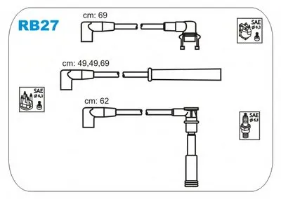 Комплект проводов зажигания JANMOR купить