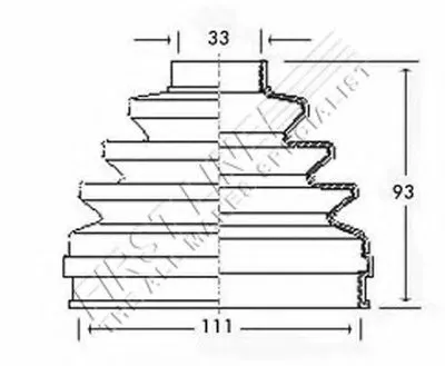 Пыльник, приводной вал FIRST LINE купить