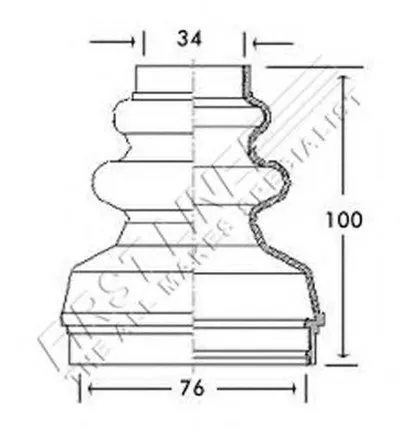Пыльник, приводной вал FIRST LINE купить