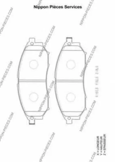Комплект тормозных колодок, дисковый тормоз NPS купить
